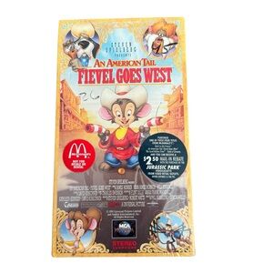 New Sealed An American Tail Fievel Goes West VHS